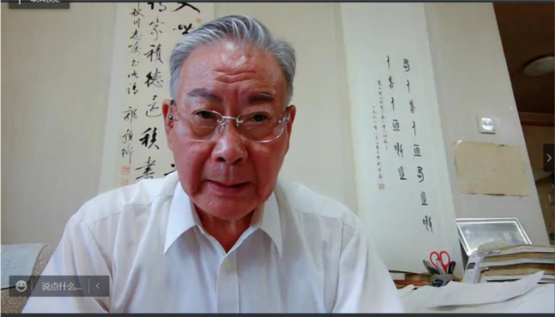全國(guó)古籍整理出版規(guī)劃領(lǐng)導(dǎo)小組副組長(zhǎng)、全國(guó)高校古委會(huì)名譽(yù)主任、北京大學(xué)中國(guó)古文獻(xiàn)研究中心教授安平秋先生致辭.jpg