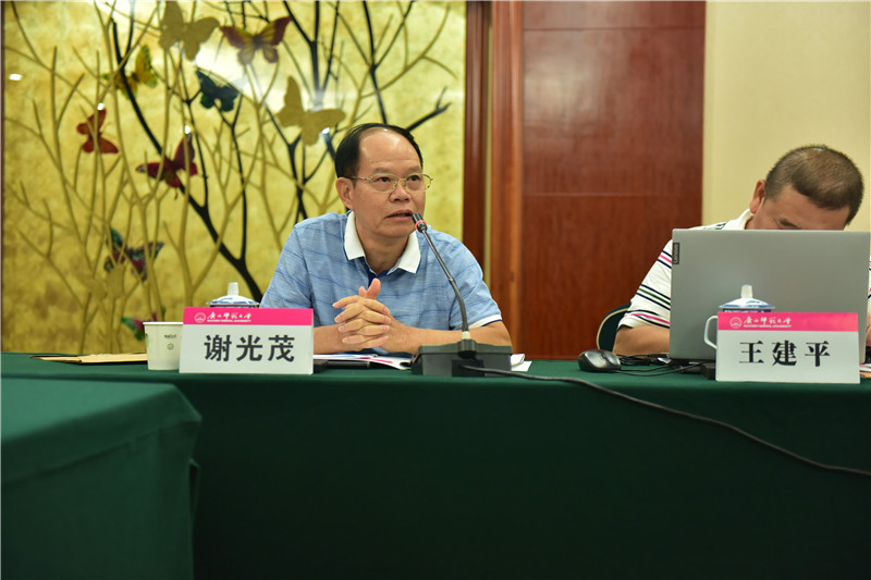 廣西文物保護與考古研究所信息資料研究室主任、研究員謝光茂發(fā)言（郭倩 攝）.JPG